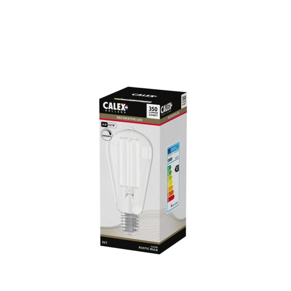 Calex E27 LED Rustic Shape Bulb Clear 250