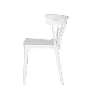 White Bliss Plastic Bar Chair(Ex Display, Not Perfect)