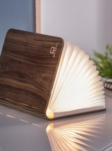 Mini LED Smart Book Light Walnut