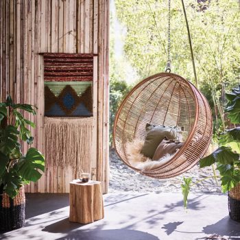 Natural Rattan Hanging Bowl Chair
