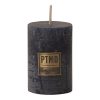 Rustic Night Blue Pillar Candle 6x4cm