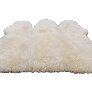 Silky Triple Sheepskin Rug Ivory