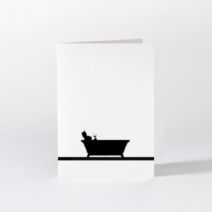 Bathtime Rabbit Card