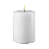 White 7.5x10cm Battery Operated LED  Candle