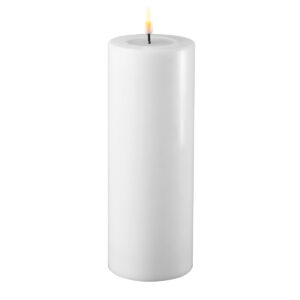 White 7.5x20cm Battery Operated LED Candle