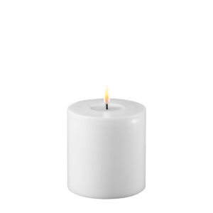 Battery Operated LED Candle 10x10cm White