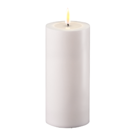 Outdoor White 7.5x15cm Battery Operated LED Candle