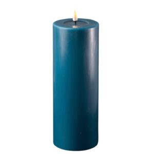 Petrol 7.5x20cm Battery Operated LED Candle