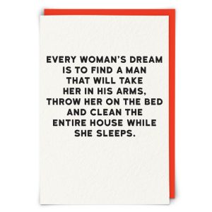 Greetings Card Woman's Dream