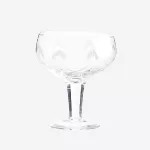 Cocktail Glass with Cutting