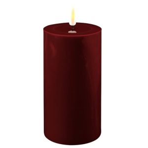 Red 7.5x20cm Battery Operated LED Candle