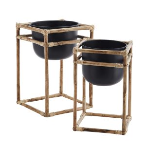 Small Bamboo Flower Pot Stand