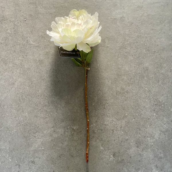 Artificial White Peony Stem