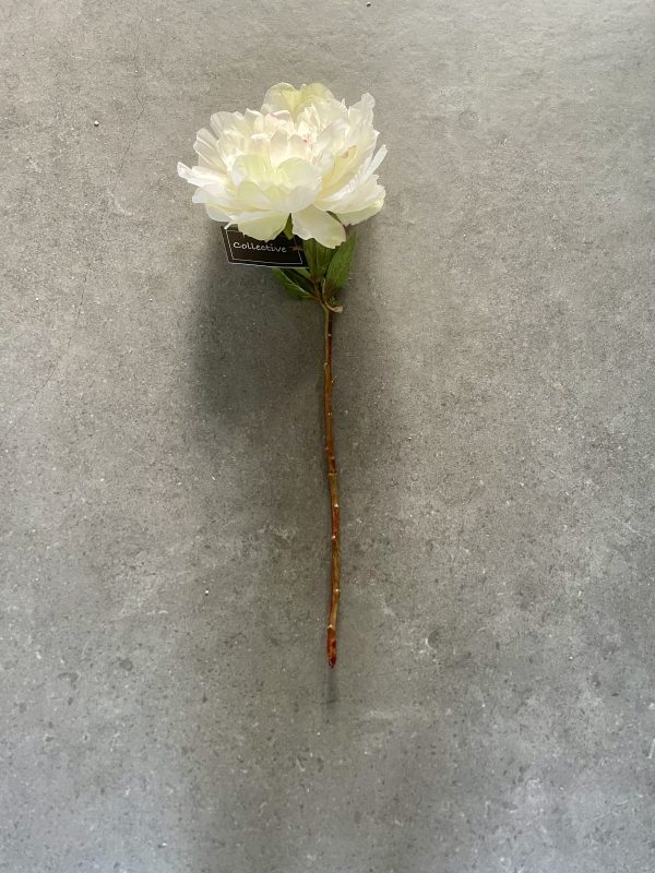 Artificial White Peony Stem