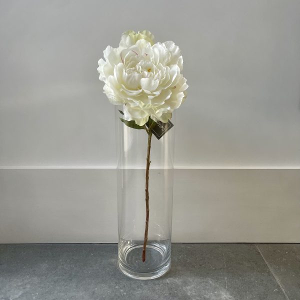 Artificial White Peony Stem