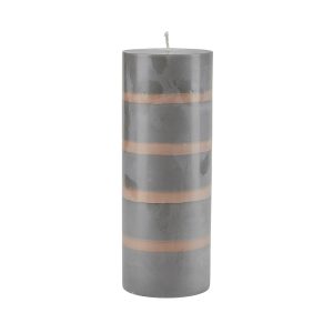 Taupe & Ochre Colour Block Candle
