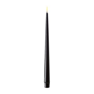 Black Pack of 2 Tapered Dinner Battery Operated LED Candles