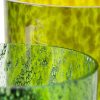 Green Cheetah Glass Vase