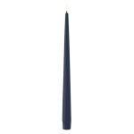 Royal Blue Pack of 2 Tapered Dinner Battery Operated Long LED Candles