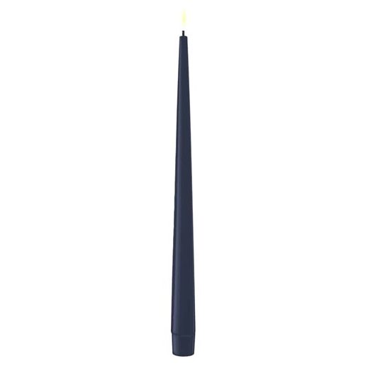 Royal Blue Pack of 2 Tapered Dinner Battery Operated Long LED Candles