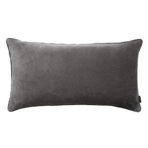 Granite Grey Velvet Soft Gable Cushion