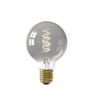 Calex E27 Flex Curly LED Titanium Glass Globe Bulb (Dimmable)