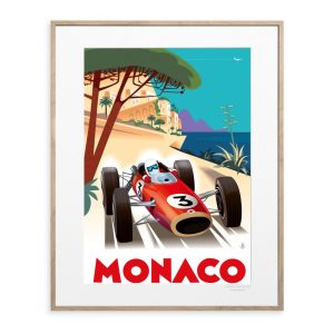 Framed Monsieur Z Grand Prix Print