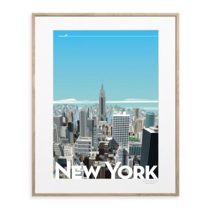 Framed Monsieur Z New York Vintage Print