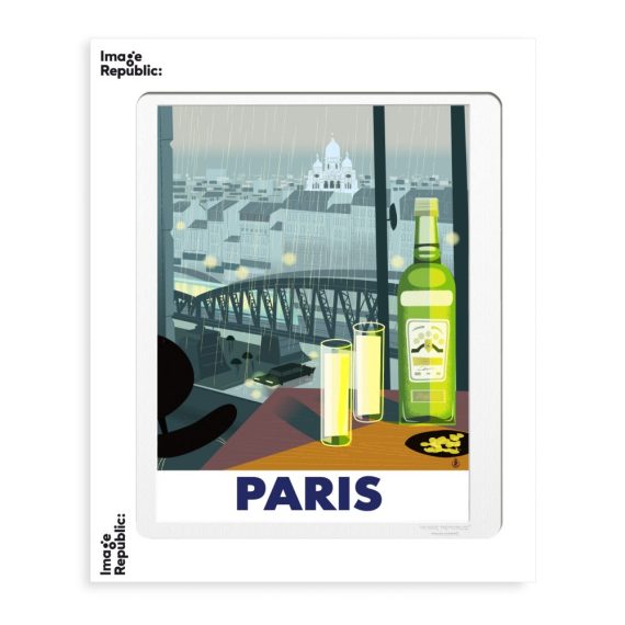 Framed Monsieur Z Paris Apero Print