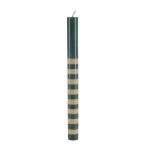 Beige and Dark Green Dinner Candle