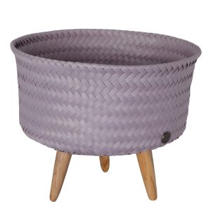 Mauve Green Up Low Plant Basket Stand