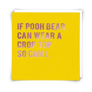 Greetings Card Pooh Bear
