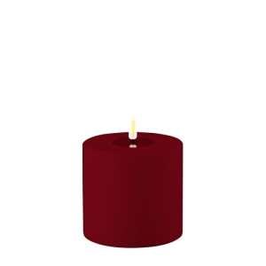 Bordeaux 10x10cm Battery Operated LED Candle