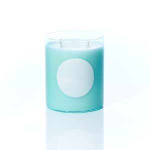 White Floral Disco Candle