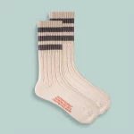 Grey Stripe Retro Men's Sports Socks