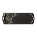 Small Stag Engraved Slate Serving Tray