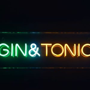 LED Neon Acrylic Box 'GIN & TONIC'