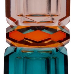Crystal holder in Peach, Amber, Petrol