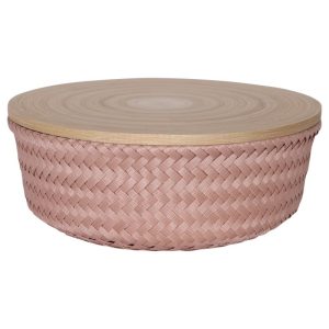 Medium Copper Blush Wonder Round Storage Basket
