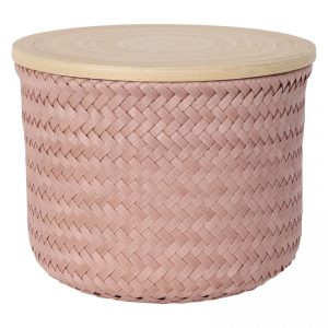 Small Copper Blush Wonder High Round Storage Basket