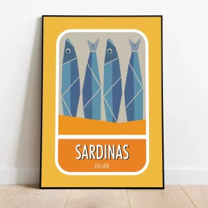 Sardines Retro Print