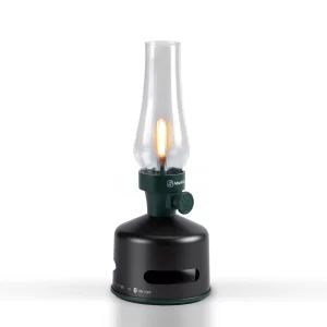 Black & Green Kookoo MoriMori Outdoor Lamp & Speaker