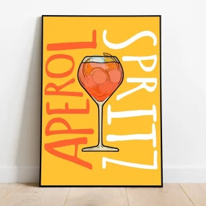 Aperol Spritz Cocktail Drinks Print
