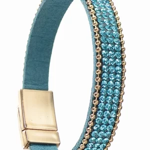 Trilogy of Finer Sparkles Bracelet Turq Shimmer & Gold