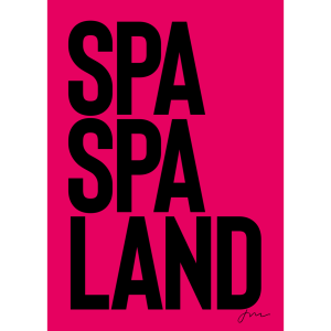 Framed Pink Spa Spa Land Print 30x40cm
