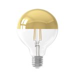 Calex Gold Mirror Top Globe LED Bulb (Dimmable)