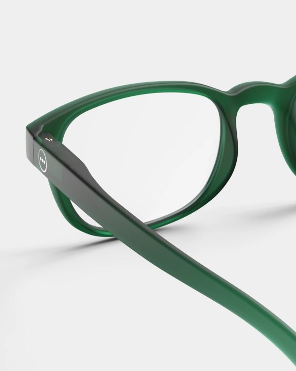 Izipizi Model B Reading Glasses Green Crystal
