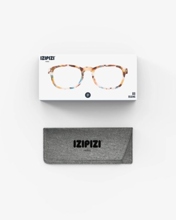 Izipizi Model B Reading Glasses Blue Tortoise