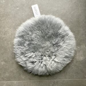 Silky Sheepskin Platinum Round Seat Pad 37cm