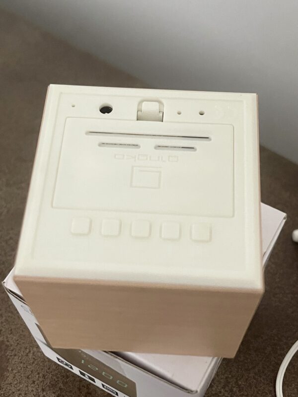 Ex Display Cube Maple Click Clock